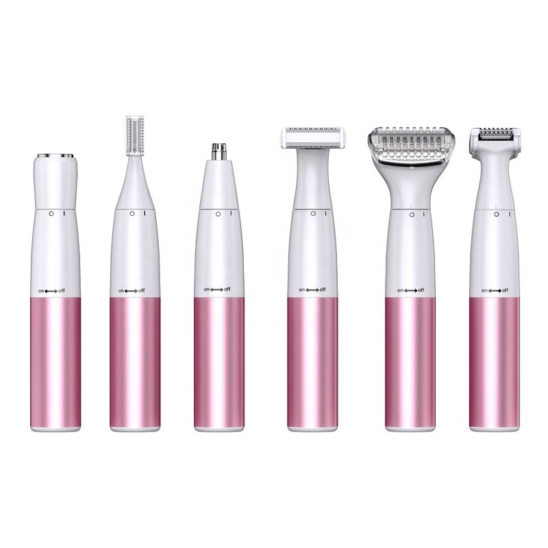 Epilator Manufacturer - 6 in 1 Multifunction Painless USB Body Hair Remover Nose Bikini