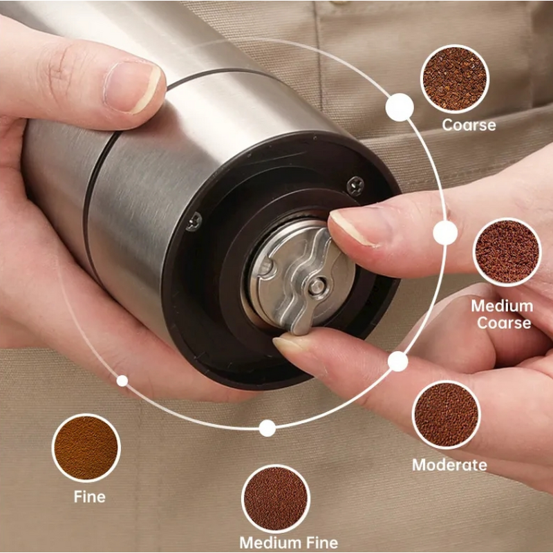 Coffee Grinder Manufacturer - Small Mini Home with Adjustable Press Quick Charge Cordless