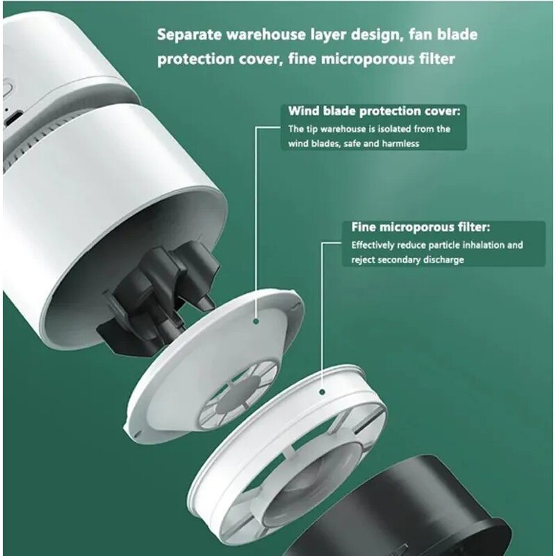 Vacuum Cleaner Manufacturer - New Portable 1800mAh Dry Dust Sweeper Small Desktop Mini