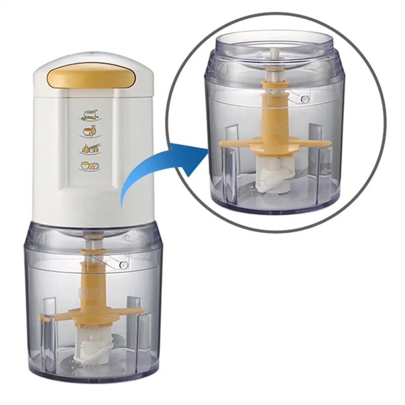 Food Processor Manufacturer - Household Electric Chopper Vegetable Cutting with Plastic Container