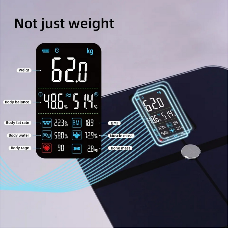Weighing Scales Manufacturer - 2023 Smart Composition Monitor Waterproof Glass with APP