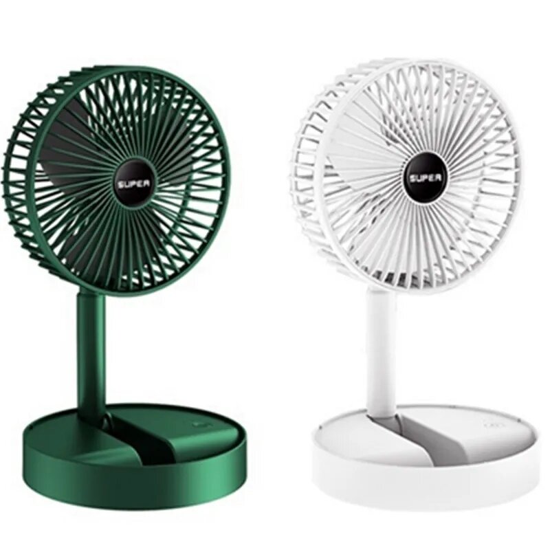 Portable Fan Manufacturer - 2 in 1 Foldable Telescopic 3 Gear USB Rechargeable Low Noise