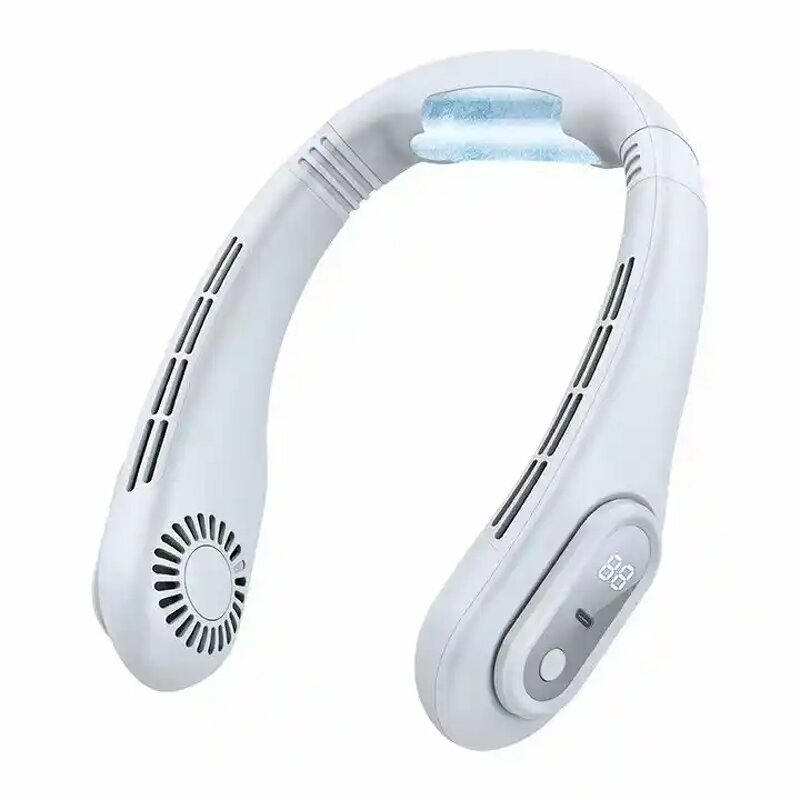 Neck Fan Manufacturer - 2023 New Sports Hanging Silent Mini Cooling USB Rechargeable Leafless