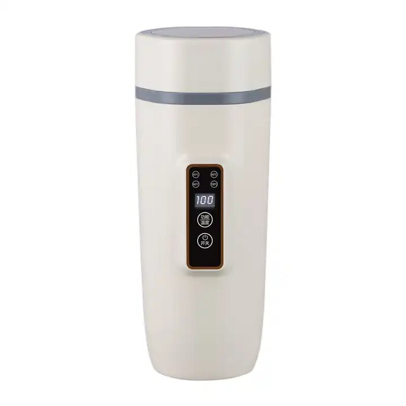 Car Heating Cup Manufacturer - Portable Stainless Steel Water Warmer Bottle LCD Display
