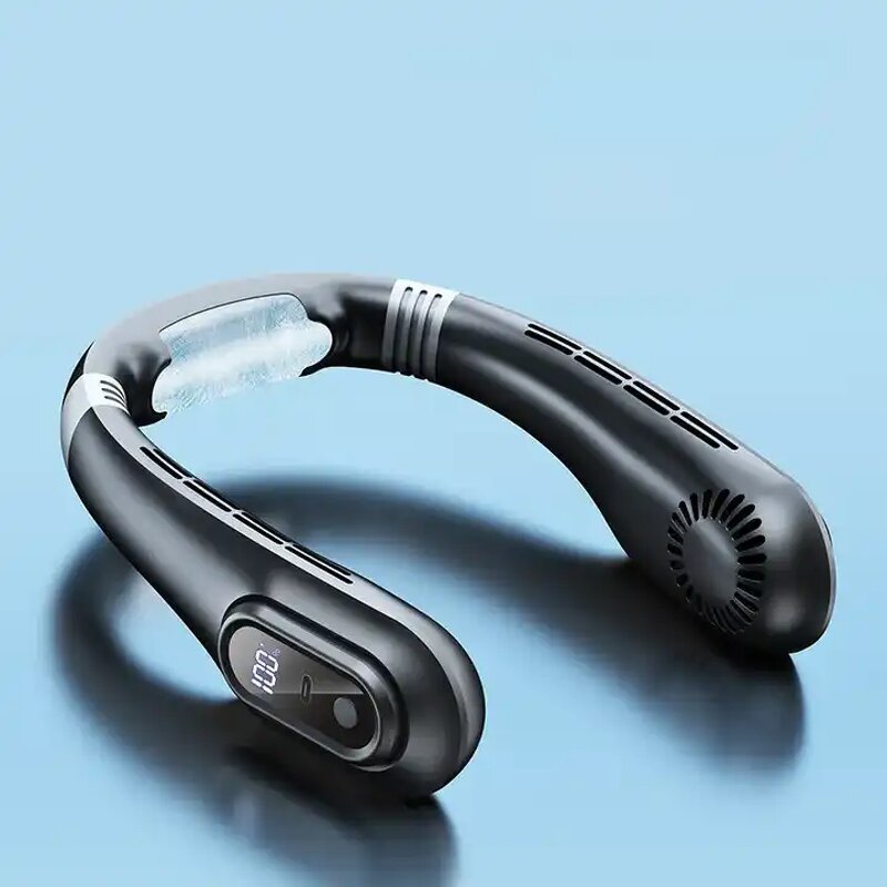 Neck Fan Manufacturer - 2023 New Sports Hanging Silent Mini Cooling USB Rechargeable Leafless