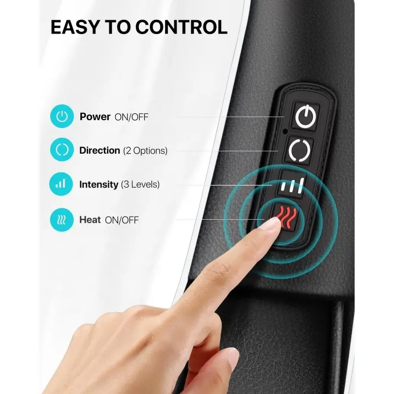 Massage Pillow Manufacturer - Electric Red Light Heating 4D Kneading for Back Shoulder Neck