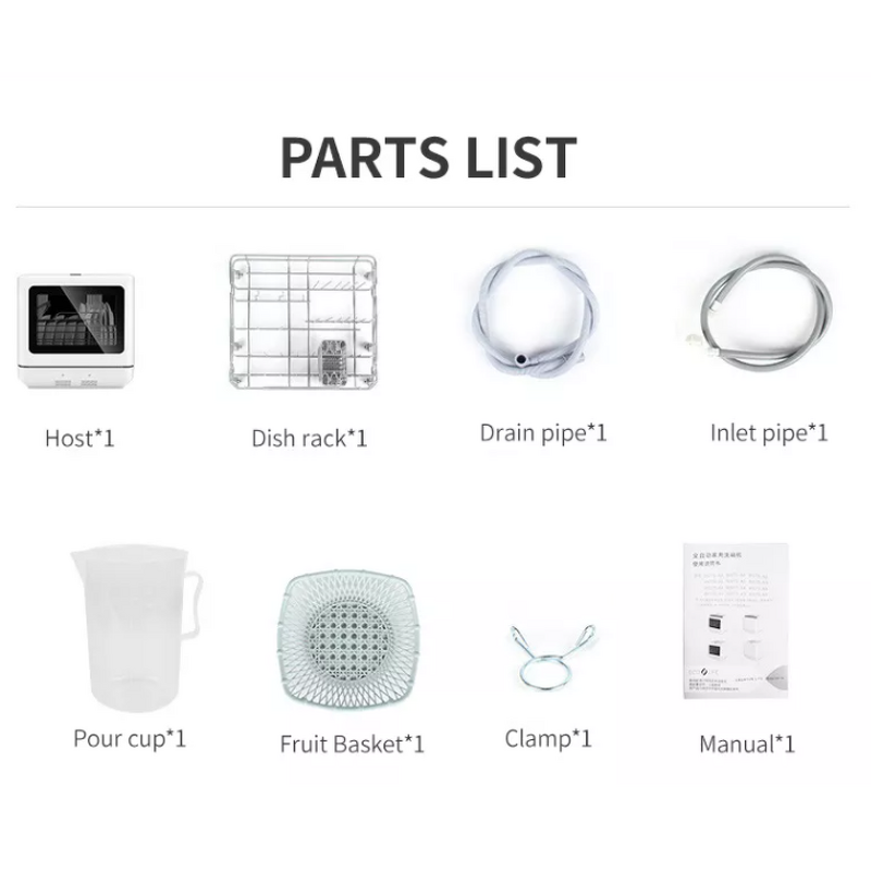 Dishwasher Manufacturer - 2023 Home Mini Countertop High Temperature Intelligent Ptc Drying