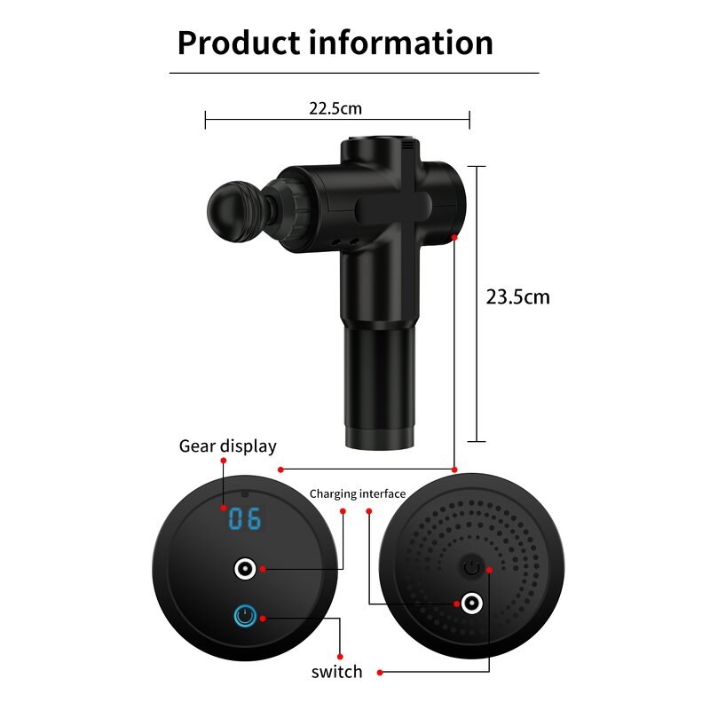 Massage Gun Manufacturer - 2023 Professional Gym Electrical Fascia for Muscle Relaxation