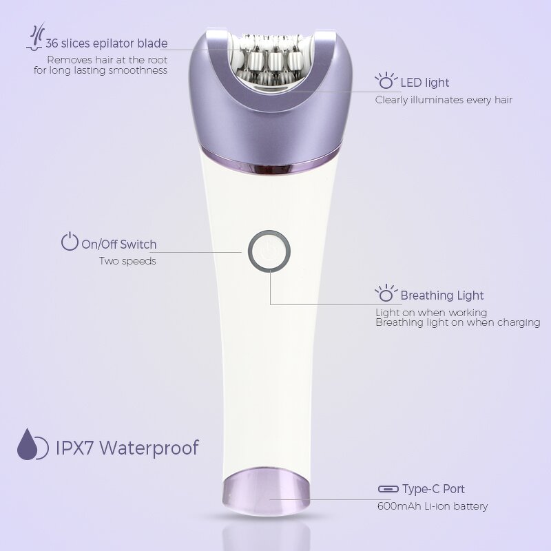 Lady Shaver Manufacturer - Electric 6 In1 Hair Removal Callus Remover Rechargeable