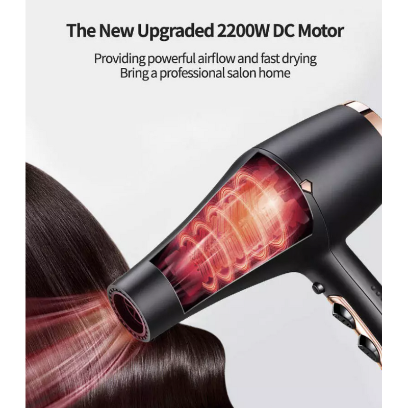 Hair Dryer Manufacturer - Professional Portable Salon AC Motor 2200W Fast Drying Infrared Ion