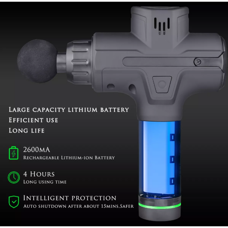 Massage Gun Manufacturer - Portable Handheld 30 Speeds LED Brushless Vibrating Cordless Fascial