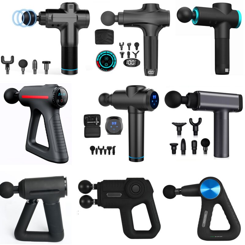 Massage Gun Manufacturer - Portable Deep Muscle 30 Speed Touch Screen 6 Heads 1800mAh