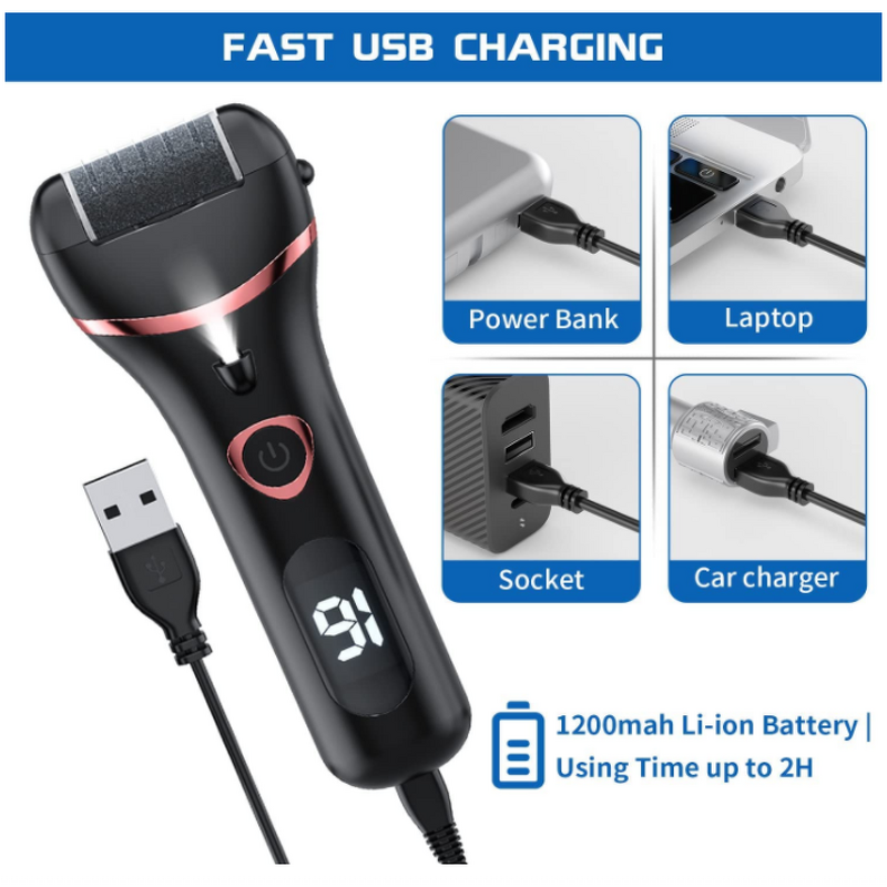 Foot File Kit Manufacturer - Rechargeable 12 in 1 Callous Remover Electric Callus Remover