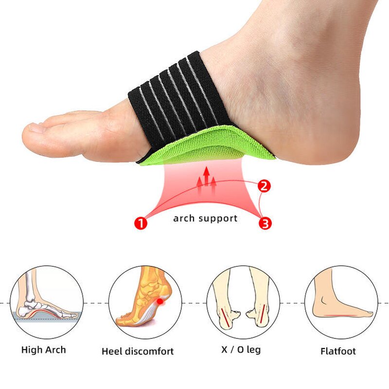 Arch Support Manufacturer - Brace Compression Cushioned Sleeve Bandage Pad Relieve Flat Feet