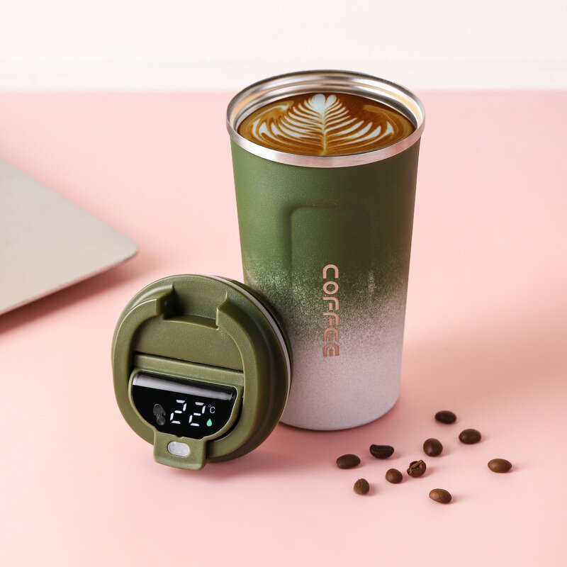 Coffee Tumbler Manufacturer - Smart LED Temperature Display Double Wall Vacuum Insulated