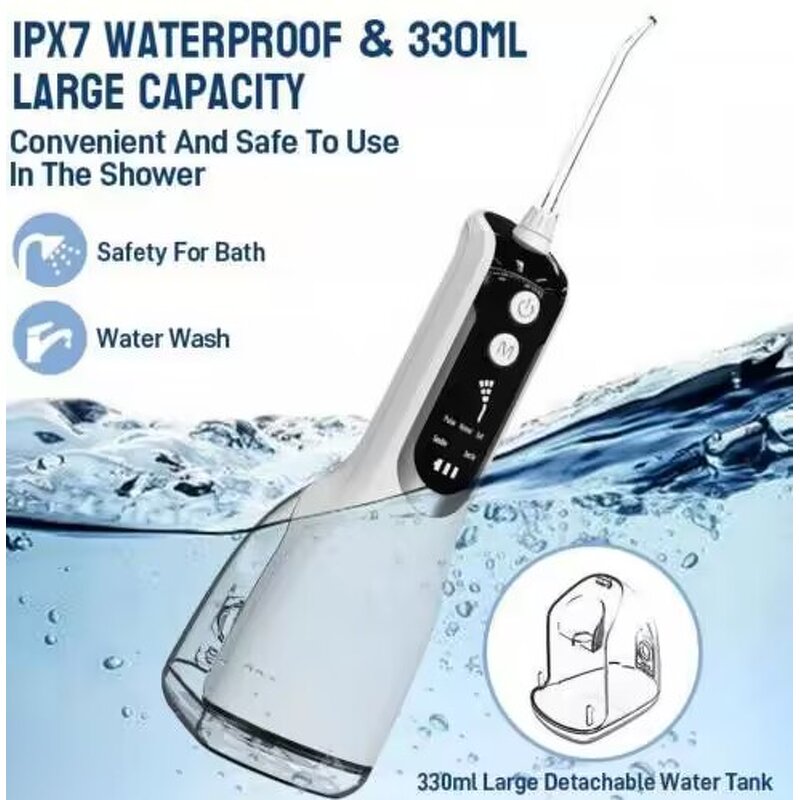 Oral Irrigator Manufacturer - Portable Waterjet Floss IPX7 Waterproof Upgraded Wireless