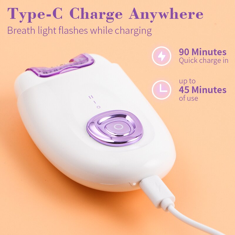 Epilator Manufacturer - Rechargeable 2 in 1 Type-C Hair Removal Professional for Women