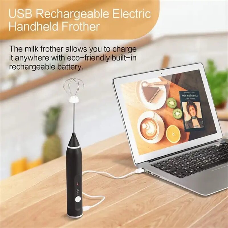 Milk Frother Manufacturer - USB Rechargeable Handheld Electric Milk Foam Mixer Maker
