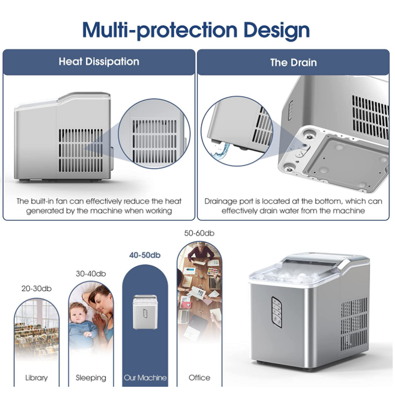 Ice Maker Manufacturer - China's Best-Selling Electric Intelligent Portable Mini Self-Cleaning