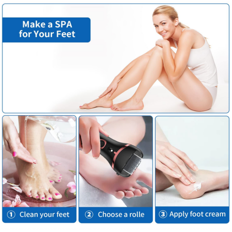 Foot File Kit Manufacturer - Rechargeable 12 in 1 Callous Remover Electric Callus Remover