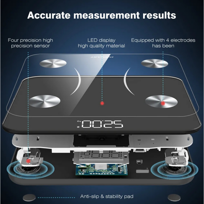 Body Fat Scale Manufacturer - 2023 Large Display High Digital Bathroom Fitness Weight Smart