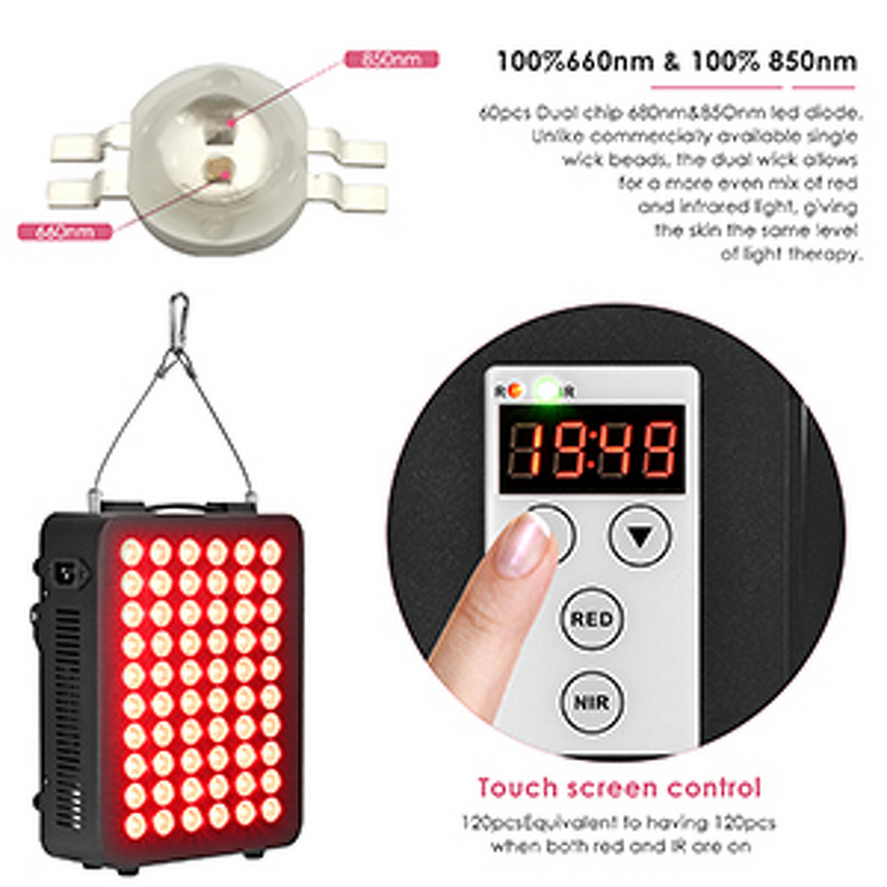 LED Red Light Therapy Panel - Portable 300W - 660nm&850nm US Plug Home Standing