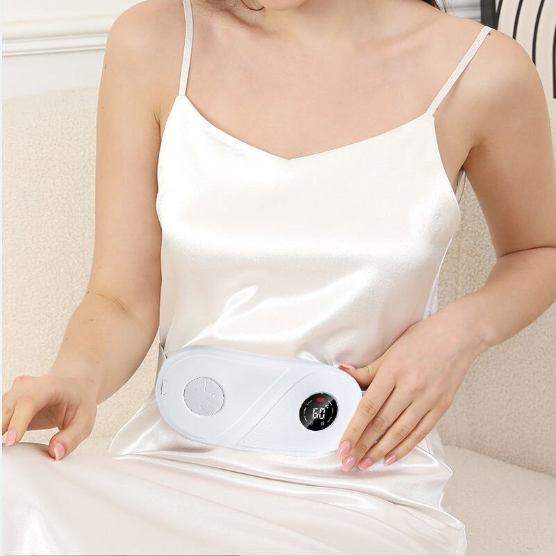 Menstrual Heating Pad - Portable Rechargeable - Fast Heating Cramps Massage Wrap Belt