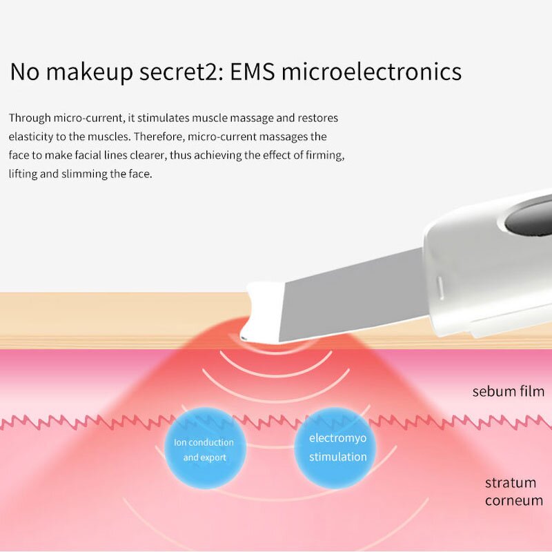 Ultrasonic Skin Scrubber - 2024 Trending - Multi Functional Peeling Shovel Blackhead Removal