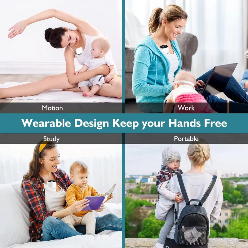 Wearable Breast Pump - Manufacturer - 2025 Double Touch Panel Smart Electronic Breast Feeding