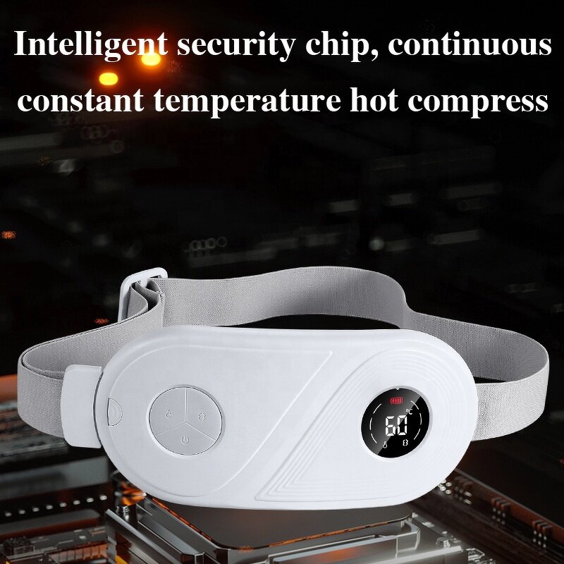 Menstrual Heating Pad - Rechargeable - Heating Vibrating Cramps Relief Belt Women Girls