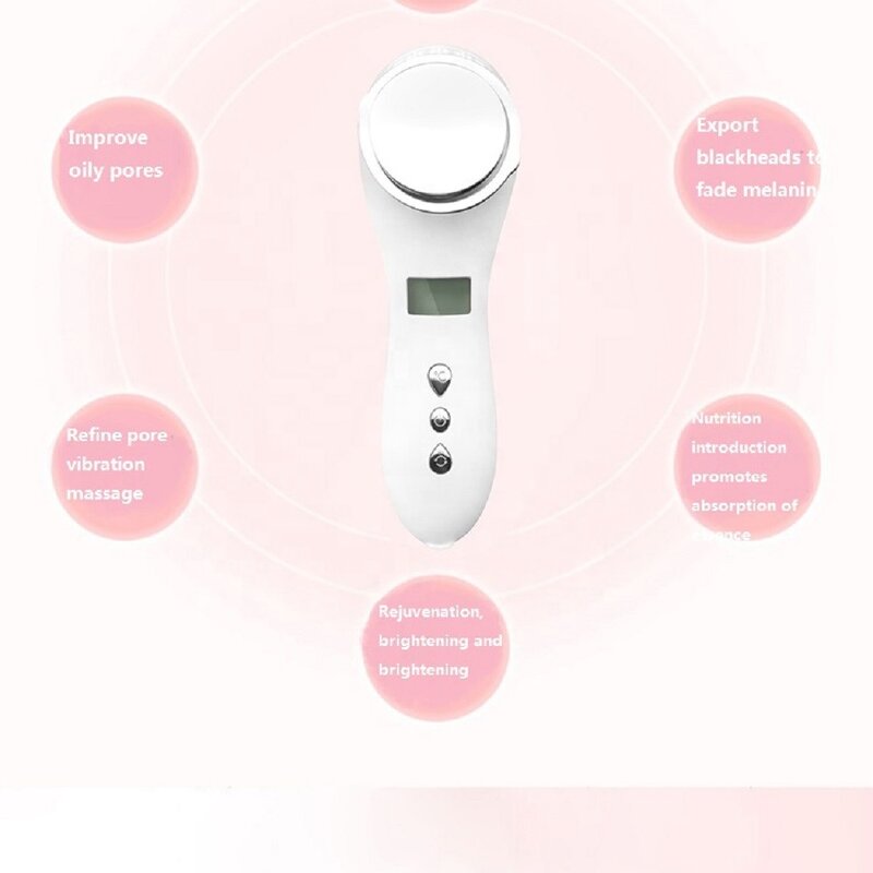 Face Lifting Beauty Tool - Sonic High Frequency - Ice Spot Massage Hot and Cool Device