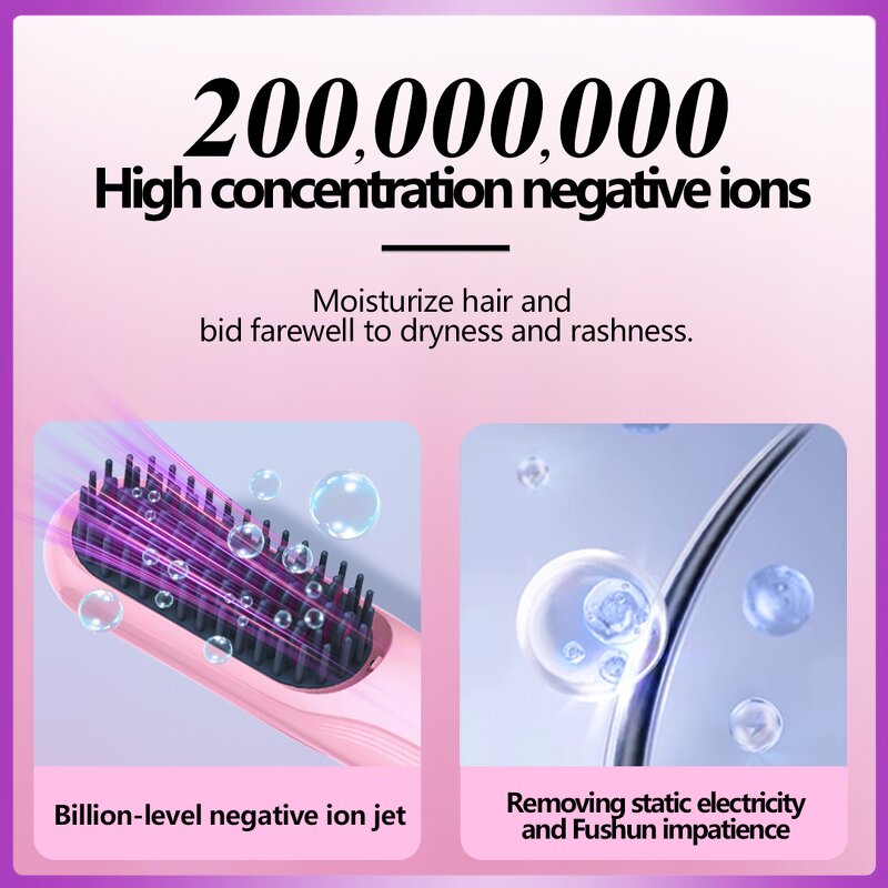 Hair Growth Straightening Comb - Portable - Stainless Steel Scalp Care Home Hairbrush