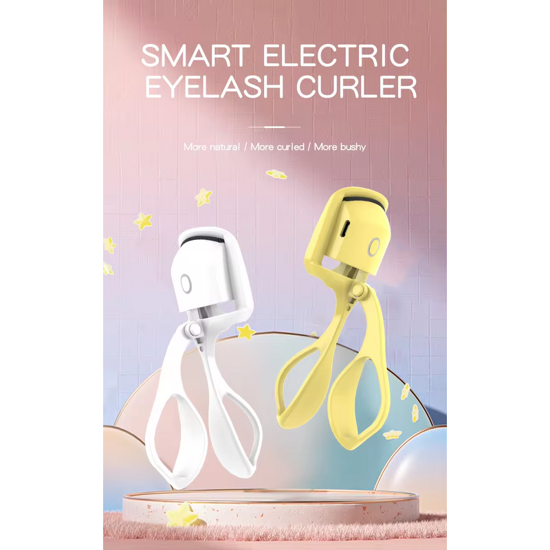 Mini Eyelash Curler - Home Rechargeable - 3 Temperature Settings Electric Heated Lash Care