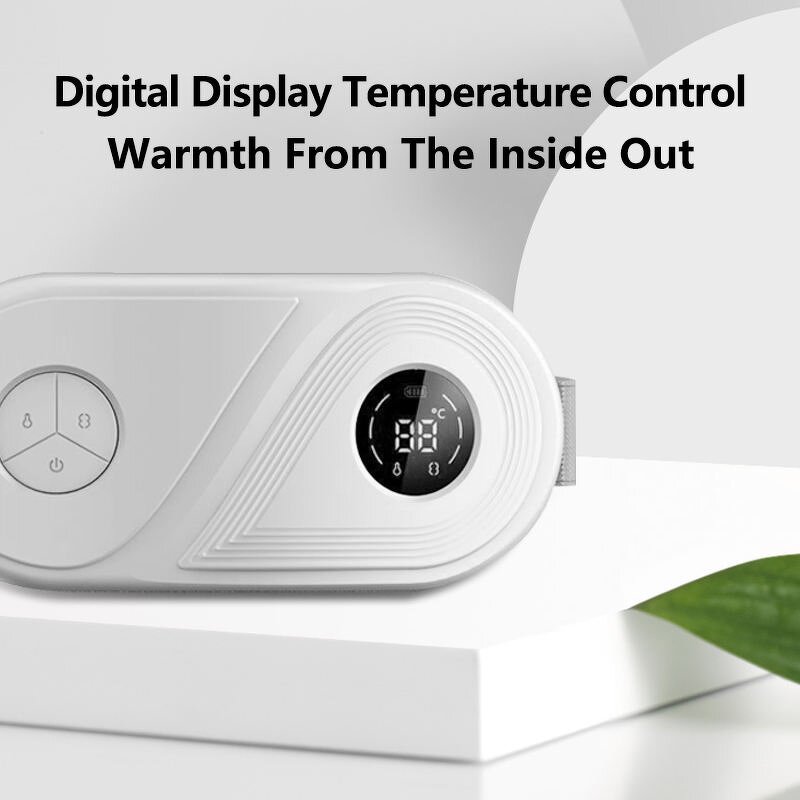 Menstrual Heating Pad - Portable Rechargeable - Fast Heating Cramps Massage Wrap Belt