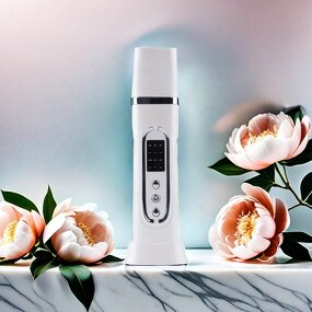 Ultrasonic Skin Scrubber - Latest - 24khz Blue Therapy Light Deep Facial Cleansing