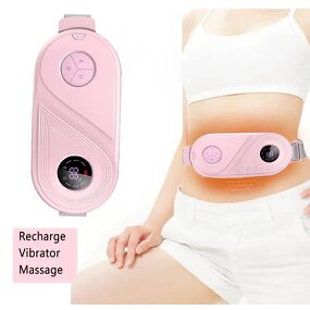 Warm Palace Belt - 3 Heat 3 Massage Modes - Period Cramps Back Pain Relief Heating Pad