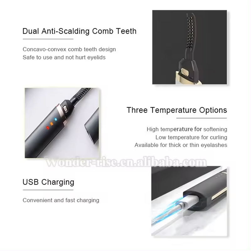 Heated Eyelash Curler - Mini - Drop Shipping Beauty Makeup Eye Lash Brush Electric