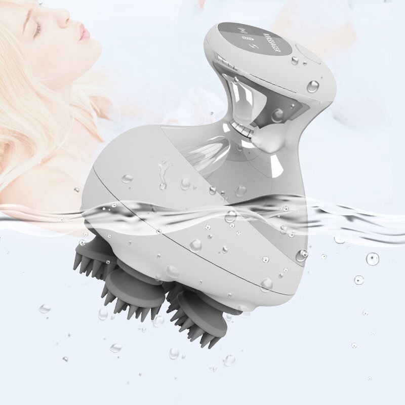 Smart Scalp Massager - 2025 Portable - Heated Head Massage Brush Stress Relief Electric