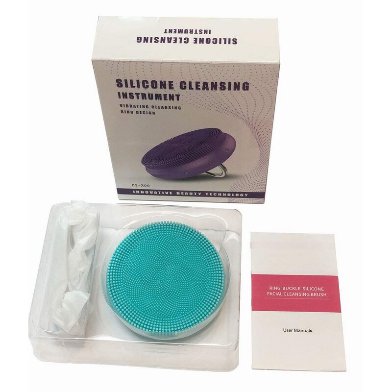 Sonic Facial Cleanser Brush - 2025 Portable - Waterproof Silicone Skin Rejuvenation Dark Circles