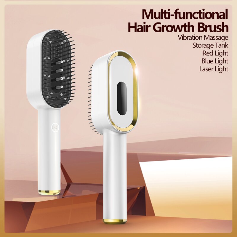 Hair Growth Comb - NEW Multi-Functional - Red & Blue Laser Light Vibration Scalp Storage