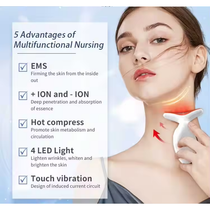 EMS Face Massager - 2024 New - Home Anti Wrinkle Face Neck Lifting Beauty Equipment