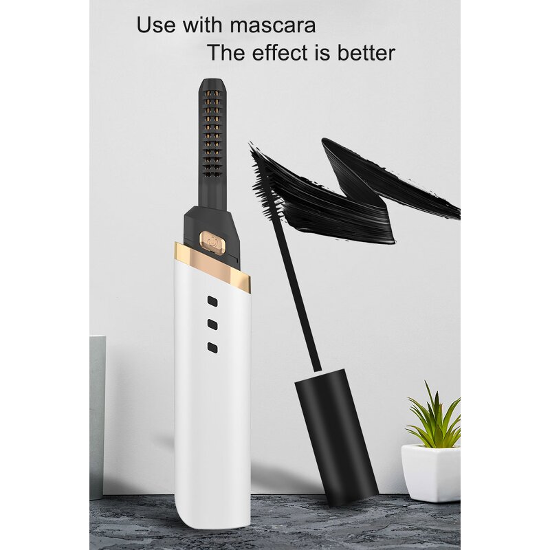 Handheld Eyelash Curler - Electric Heated - Quick Natural Long Lasting Curl for Women