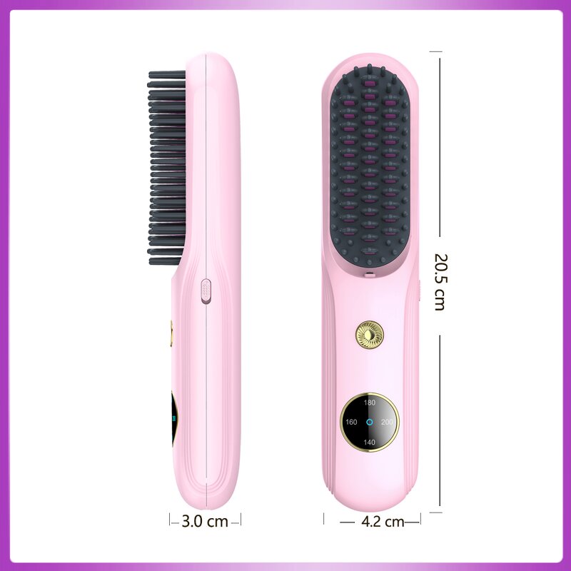 Hair Growth Straightening Comb - Portable - Stainless Steel Scalp Care Home Hairbrush