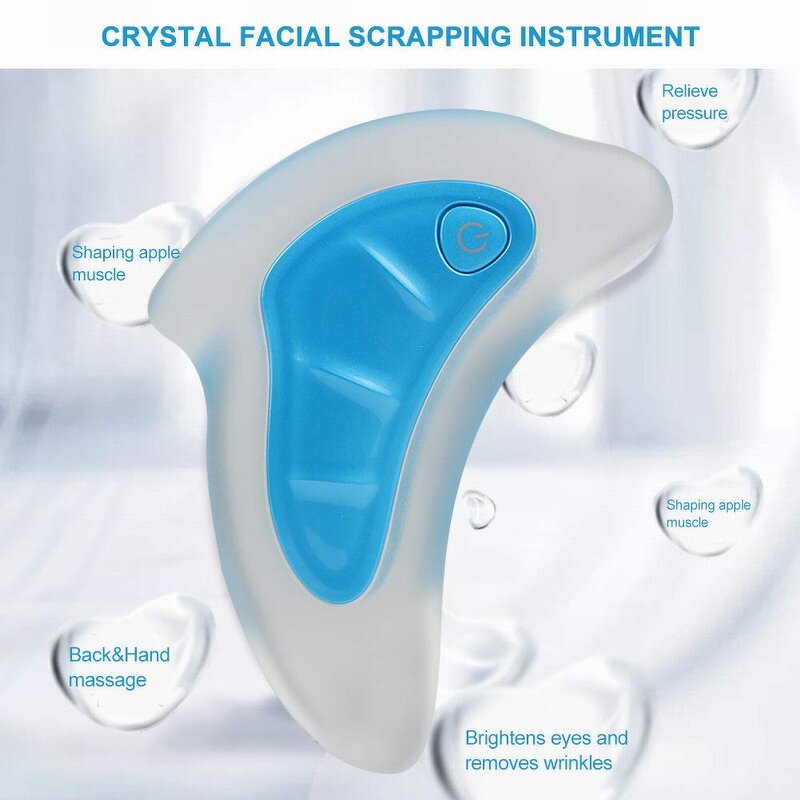 Led Facial Massager - New Products - Handheld Face Heating Scraping Plate Lifting Device