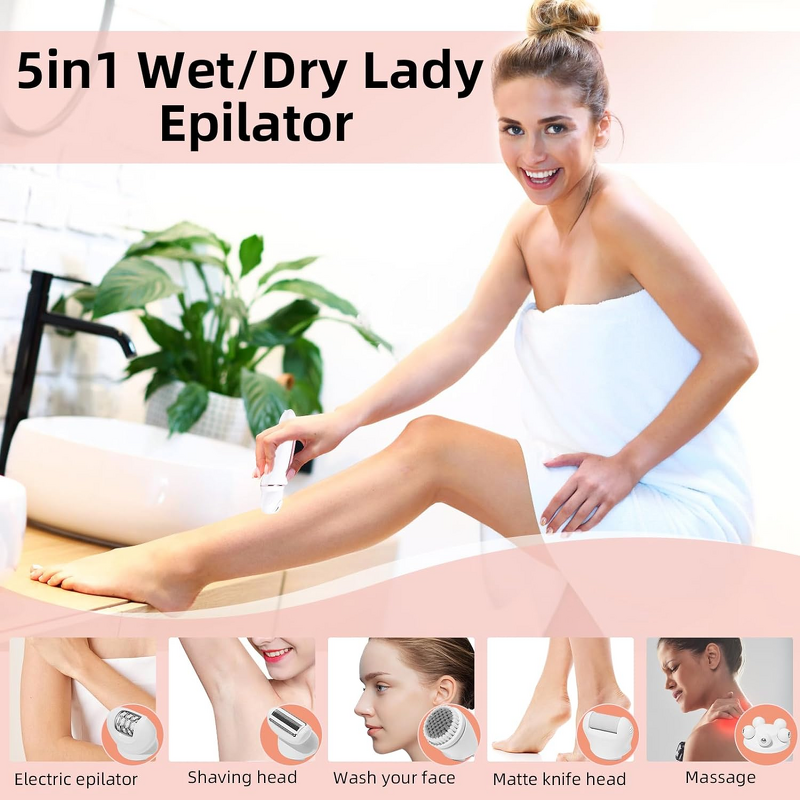 Electric Epilator - 2024 New Trending - Face Legs Body Hair Remover Woman Man Device