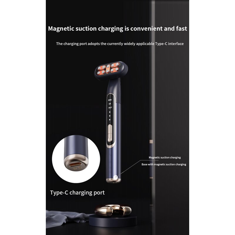 9 in 1 Eye Massage Wand - 2025 Newest - Led Light Therapy Face Eye Skin Care Tool