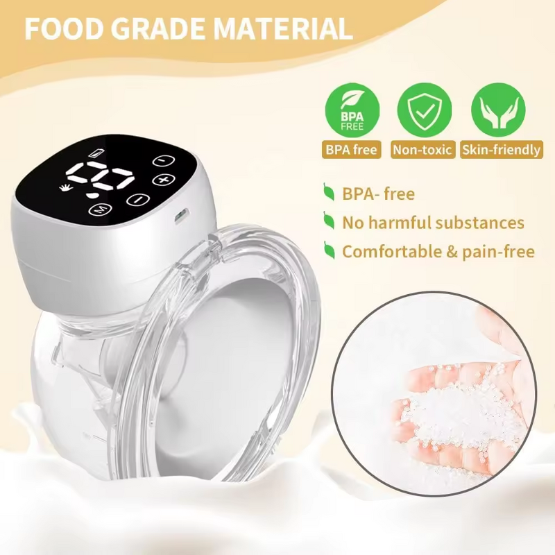 Wearable Breast Pump - 2025 Home Use - Electric Hands Free Painless Low Noise Touch Screen