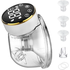Wearable Breast Pump - 2024 Trending - LCD Memory Function Hands Free Portable Silicone