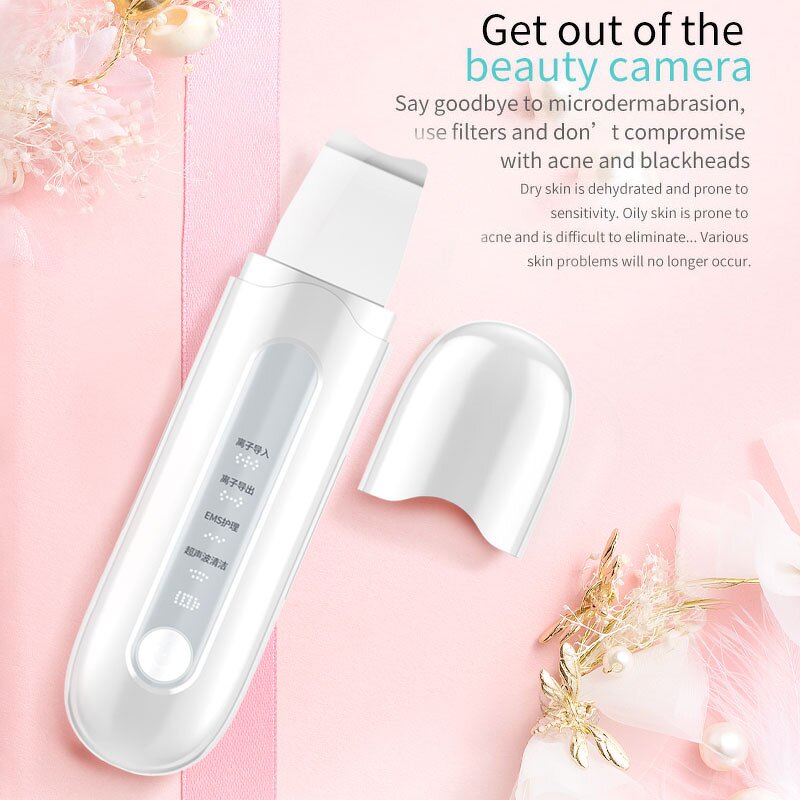 Ultrasonic Skin Scrubber - 2024 Trending - Multi Functional Peeling Shovel Blackhead Removal