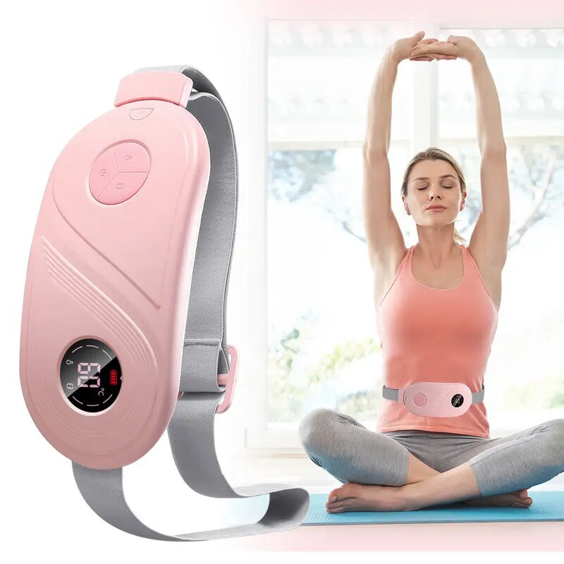 Menstrual Heating Belt - Portable ABS Electric - Desktop Handheld Warm Vibration Period Pain